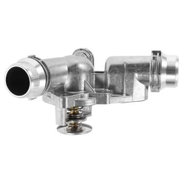 Imagem de Motoforti Termostato de carro Conjunto de carcaça de termostato de refrigeração do motor para BMW 325i 2.5L L6 2001-2005 para BMW X5 3.0L L6 2001-2006 Liga de alumínio Nº 11531437040