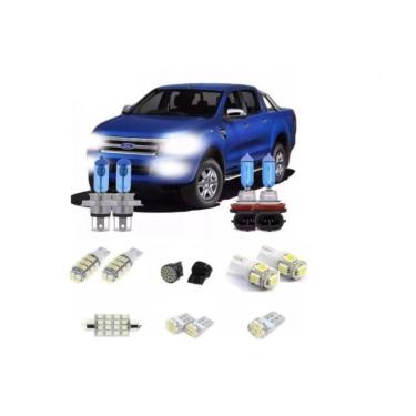 Imagem de Ford Ranger Kit Lâmpada Leds + H4 H11 13 A 15 Techone