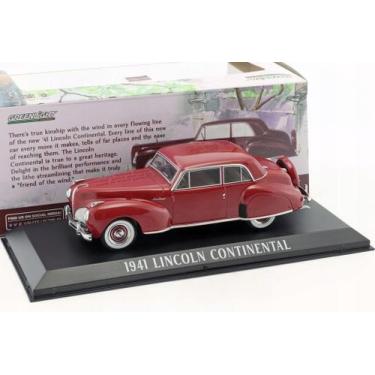 Imagem de Miniatura greenlight lincoln continental mayfair 1941 1/43, Vinho