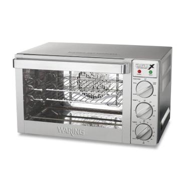 Imagem de Forno Elétrico de Convecção 25L com Porta de Vidro Temperado, Painel Duplo e Plugue de 5 a 15 Fases, 110V 1700W, Waring WCO250X, Prata