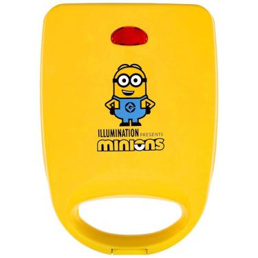Imagem de Sanduicheira com Placas Antiaderente Temática Minions, 110V 520W, Uncanny Brands, Amarela