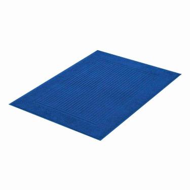 Imagem de Piso Para Banheiro 100% Algodão Canelado 48x70cm - Buddemeyer - Azul 3153