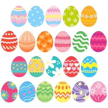 Imagem de JULMELON Adesivos magnéticos de Páscoa, 22 peças de ovos de páscoa ímãs de carro acessórios para decoração de festa de Páscoa, suprimentos de decoração de casa, geladeira, máquina de lavar louça,