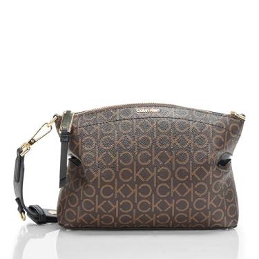 Imagem de Calvin Klein Bolsa transversal Cypress 2 em 1 com zíper superior, marrom/cáqui/preto, One Size