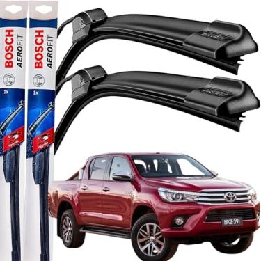 Imagem de Palheta Limpador Parabrisa Bosch Aerofit Par de Palheta Limpadora Dianteiro Original TyT Hilux 2006 á→2016