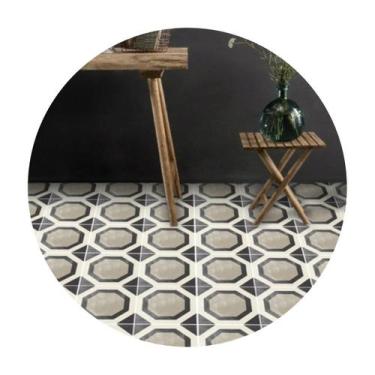 Imagem de Adesivo para piso marrom e bege antiderrapante lavável - Colacomigo