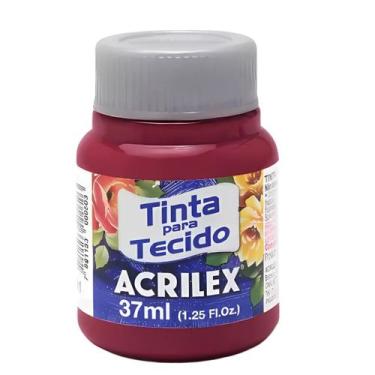 Imagem de Tinta Para Tecido Acrilex Fosca 37ml Escolha a Cor, 509 - VERMELHO CAR