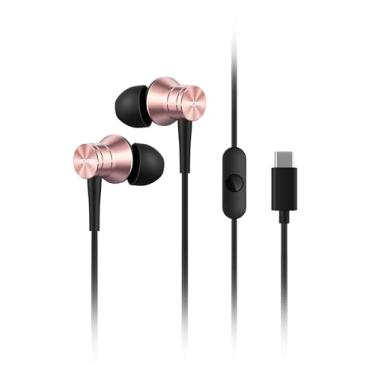 Imagem de 1MORE Pacote com 2 fones de ouvido USB-C com pistão – fones de ouvido intra-auriculares com microfone, isolamento de ruído e botão de controle, fones de ouvido com fio duráveis para iPhone 15, Pixel