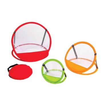 Imagem de Generic 3 peças Redes de chipping de golfe, equipamentos de prática, suprimentos de acessórios, lascas verdes, alvo de golfe, dobrando para externo, quintal