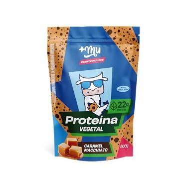 Imagem de +Mu Proteína Vegetal Sabor Caramel Macchiato 22g - Refil 900g