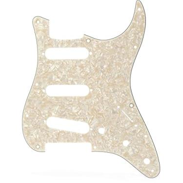 Imagem de Fender Escudo Pickguard moderno, Stratocaster, 11 furos - Moto branca envelhecida