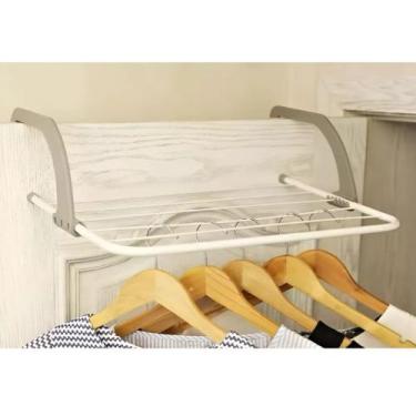 Imagem de Varal De Janela E Porta Dobrável Portátil 5 Varetas 52x32cm - Yeet