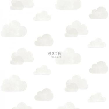 Imagem de Papel De Parede Infantil Little Bandits 138945 Branco e Cinza - Rolo F