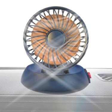 Imagem de Fã de carros portáteis, fã USB para carro | Cooler de cabeça única para o painel - Ventilador de resfriamento de veículos dobráveis, 3 velocidades, para SUVs, trailers, caminhões, sedãs, cruzeiros, al