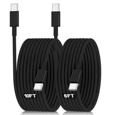 Imagem de Hzevn Cabo USB C para USB C genuíno de 60 W para Apple MacBook Pro/Air Charger, pacote com 2 6 m + 3 m 20 v 3a Supper Fast USB c cabo de carregamento para iPhone 16/15 Pro Max iPad Pro 12.9 27.9 cm