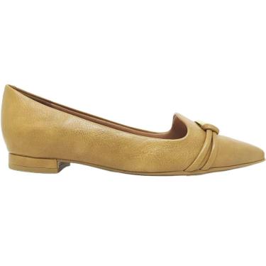 Imagem de Sapatilha Feminina Casual Dia a Dia Trabalho Bico Fino Detalhe Metalizado Vizzano 1206.1004