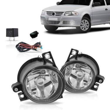Imagem de Kit Farol Milha Gol G4 Fox 2006 2007 2008 2009 2010  Botão Alternativo