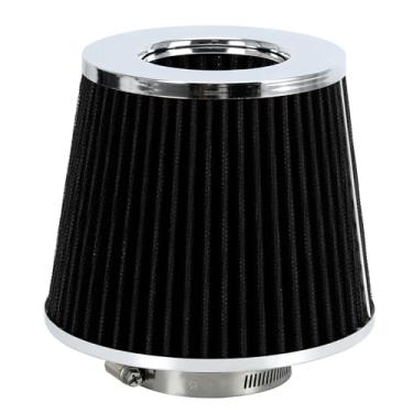 Imagem de PTNHZ Universal Balck 6.3 cm 63 mm alto fluxo de entrada de ar frio cone filtro de ar admissão de energia sistema de entrada de ar purificador de ar