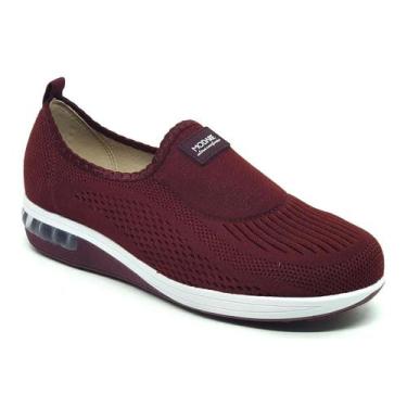 Imagem de Tenis Feminino Modare Ultraconforto Gel Tech Casual Macio, Vinho lisbo