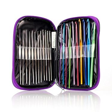 Imagem de ESTOJO DE AGULHAS PARA CROCHÊ COM 22 UNIDADES - WESTPRESS – 16466