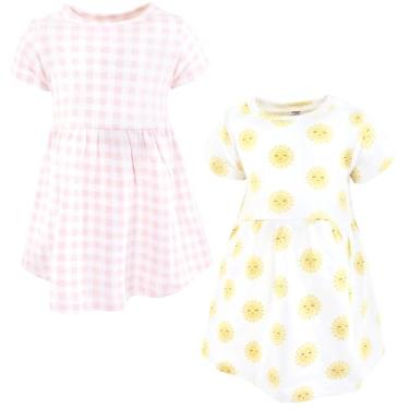 Imagem de Hudson Baby Vestidos de algodão para bebês e meninas, Sol, 3-6 Meses