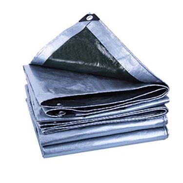 Imagem de MTYLX Lona para uso externo, pano de óleo de lona impermeável pesado pano de chuva ao ar livre três panos revestidos anti-PVC à prova de chuva 200 GM² (espessura 0,25 mm), preto, 2 x 2 m