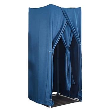 Imagem de SJHDUNBW Vestiário portátil loja de roupas vestiário boutiques vestiário com cortina sombreada sala para área de proteção de privacidade shopping