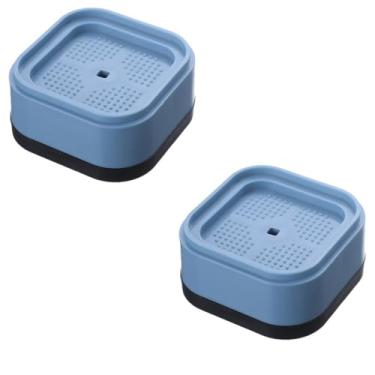 Imagem de Maxmoral 2 peças de pés elevados antiferrugem 7 x 5 x 3,5 cm para geladeira/arruela de plástico PP elevador de cama elevador de cama