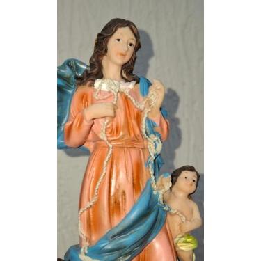 Imagem de Desatadora dos nós religiosa de resina 20cm feita a mão  - Zona Livre
