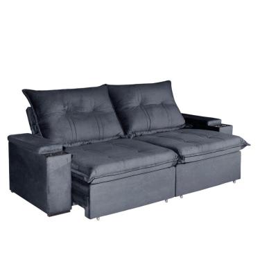 Imagem de Sofá 4 Lugares 2,50m Retrátil e Reclinável Ravi Bom Pastor