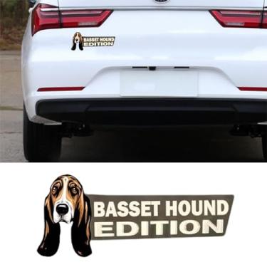 Imagem de Emblema de carro de cachorro fofo com corte a laser, crachá engraçado de acrílico 3D para cães, emblema de carro, decalques e adesivos automotivos para decoração externa de carro, caminhão, trailer,