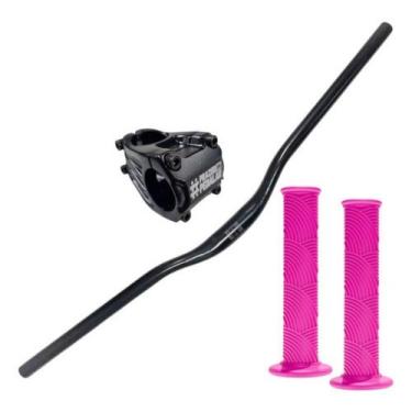 Imagem de Kit Guidão Mesa Manoplas Wheeling Freeride Grau Gios Naja - Prazer Em 