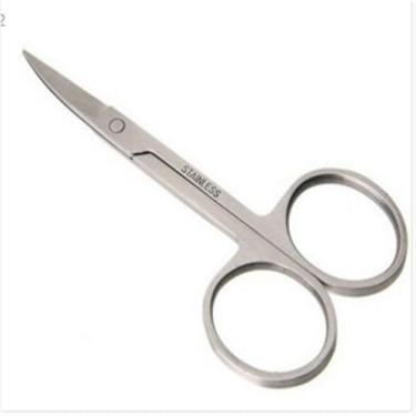 Imagem de Tesoura de manicure profissional de precisão para cutículas de aço inoxidável, para unhas, pelos faciais, sobrancelhas, cílios e pelos do nariz, 01, h