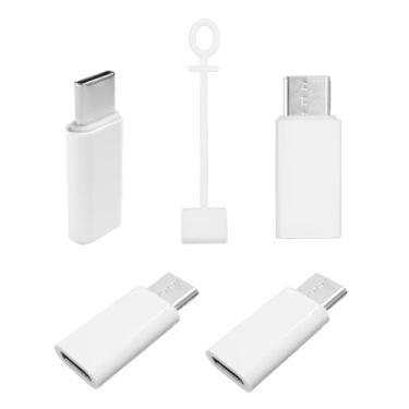 Imagem de Sopurrrdy Pacote com 4 adaptadores Lightning para USB C, carregador rápido durável e conversor de transferência de dados para iPhone 15/16 Pro/Max/Plus, Samsung S22/S23/S24, iPad Air, Nintendo Switch