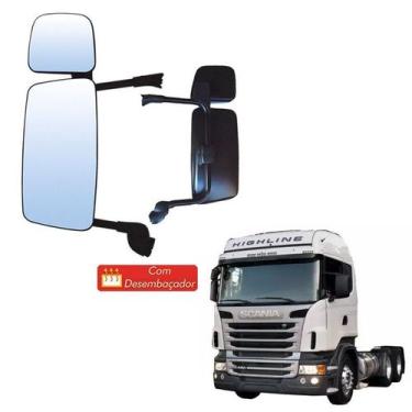 Imagem de Retrovisor Completo Scania S5 Economico Le Com Desembaçador - Globo
