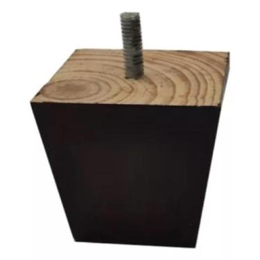 Imagem de Kit 06 Pés Trapézio 6cm Madeira Tabaco E Mel Para Sofá - Ralph Couch, 