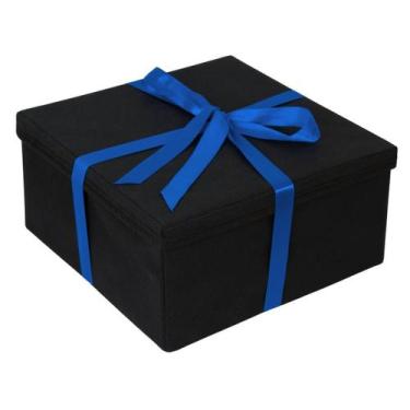 Imagem de Caixa Embalagem de Presente Dobravel com Laço de Cetin 28X15X28 - ORGA