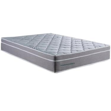Imagem de Colchão Tiradentes Casal com Molas Ensacadas 24x188x138 Colchominas Cor Cinza