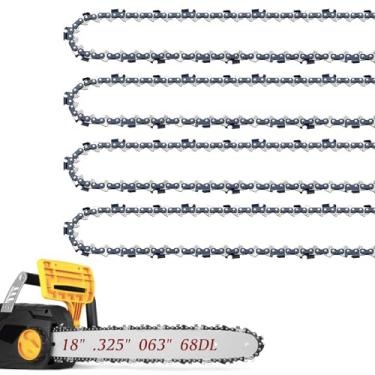 Imagem de Fifchall Correntes De Motosserra De 18" Calibre .063 Passo .325 Elos De Transmissão 68, Adequadas Para Stihl 025, Ms250, Ms251 (Pre 2023 Calibre .063), Ms 231, Ms 241, Para Oregon V68, Para Husqvarn