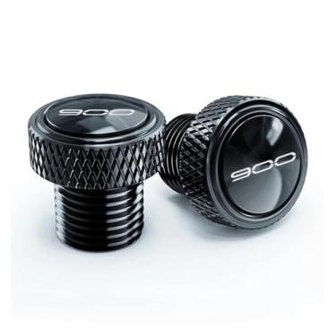 Imagem de jininshengxindianzi Compatible With Z900 Z650 Ninja650 Z900RS Z900SE Motorcycle Accessories Rear Mirror Hole Plugs Screw Bolts Cover Cap(Black 900 W)