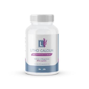 Imagem de Litho Calcium – Cálcio Magnésio Premium Algas Marinhas Lithothamnium - 72 Minerais Biodisponíveis Anti-idade Ossos Fortes Energia Vitalidade 90 Cápsulas Vegetais