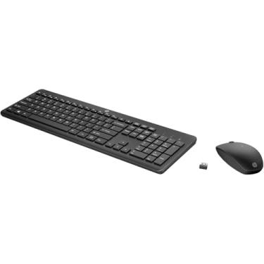 Imagem de HP Combo de teclado e mouse sem fio – teclado estilo chiclet de membrana de tamanho completo, layout de 3 zonas, conexão sem fio de 2,4 GHz, compatível com PC, Mac