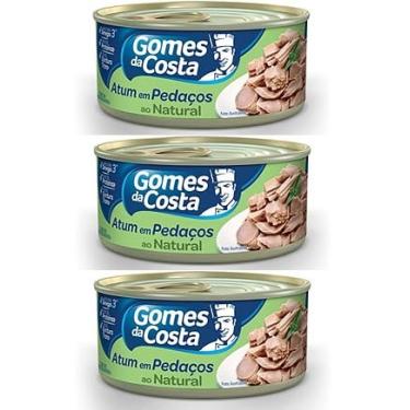 Imagem de Kit + 3 Atum Em Pedaços Ao Natural Gomes Da Costa 170g(510g)