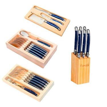 Imagem de Conjunto De Talheres Luxo Laguiole 21 Peças Aço Inox Elegância E Durabilidade