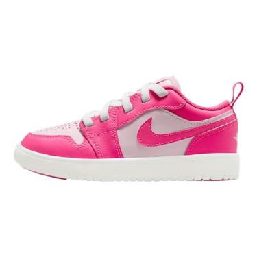Imagem de Tênis pré-escolar Jordan 1 Low Alt em espuma rosa e rosa hiperativo, Hyper Pink-Summit, branco, 11 Little Kid