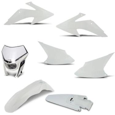 Imagem de Kit peças plástico crf 230 2008/14 + farol - PRO TORK, BRANCO, Único