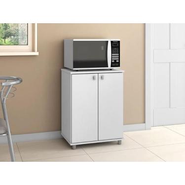 Imagem de Armário De Cozinha 2 Portas Branco 76cm - Movel bento