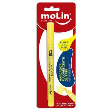 Imagem de Marca Texto Pastel com Glitter Amarelo Molin