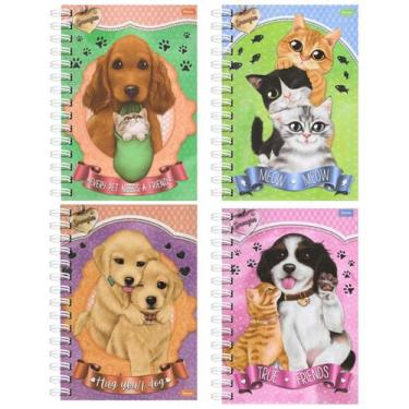 Imagem de Caderno Espiral Capa Dura 1 Matéria - 96 Folhas - Smoogies - Foroni