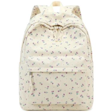 Imagem de Mochila Bluboon para meninas e mulheres em veludo cotelê de 13 polegadas